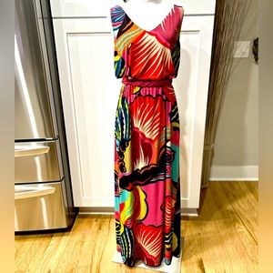 NWOT Hilary Radley Colorful Maxi Sleeveless Dress